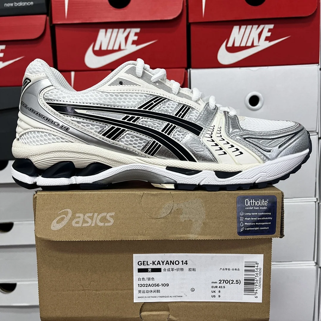 아식스 [TOP] 젤 카야노 14 1202A056-109 200245 Asics Gel-Kayano 14 White Midnight 상세 이미지 9