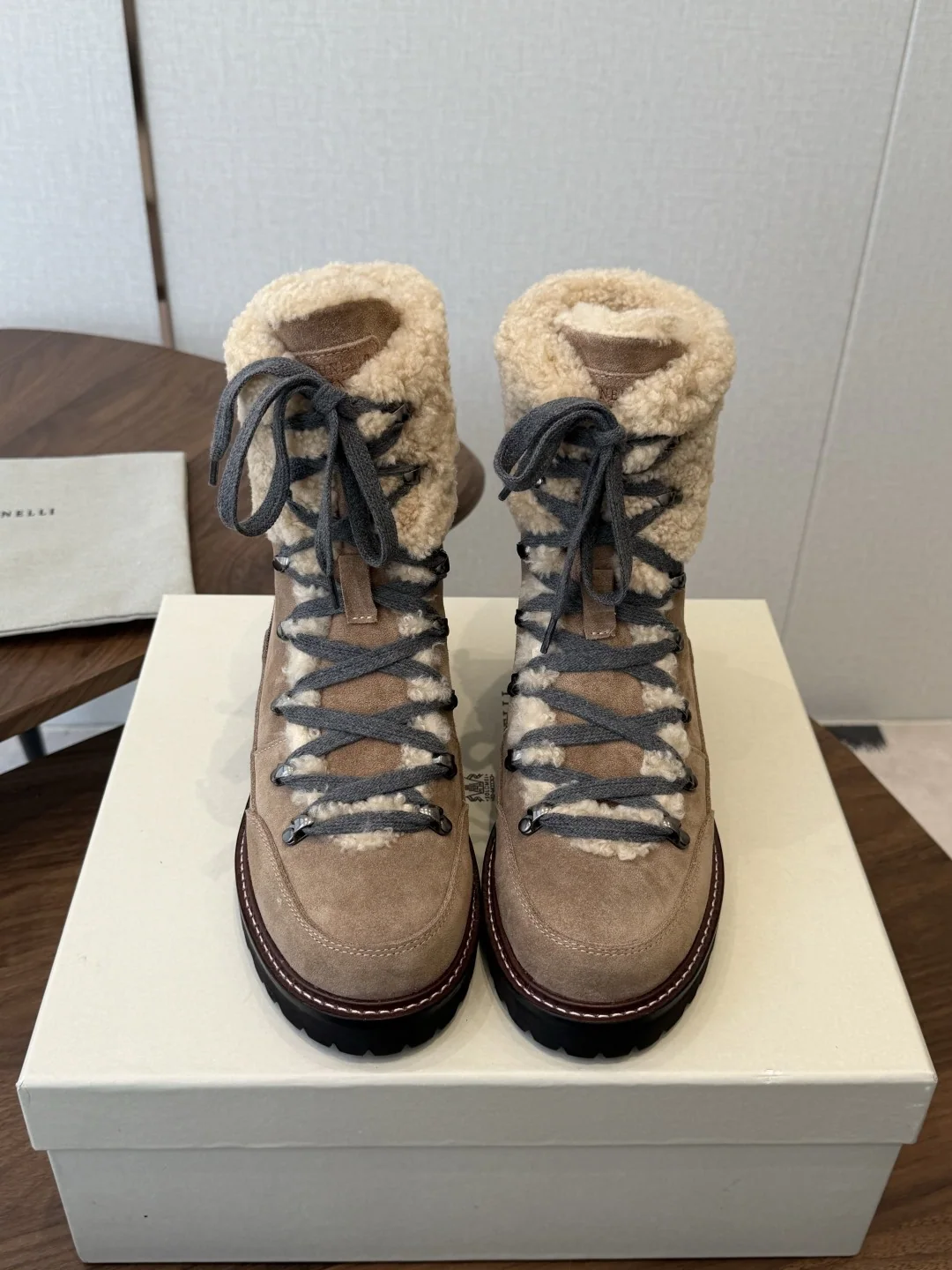 브루넬로쿠치넬리 울 앵클 부츠 151485