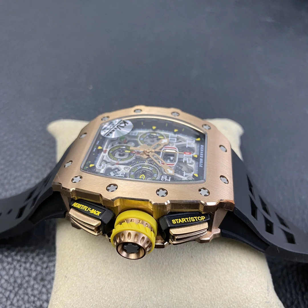 리차드밀 RM011 KV 공장 골드 크로노그래프 남성 시계 레플리카 44827 Richard Mille 상세 이미지 5