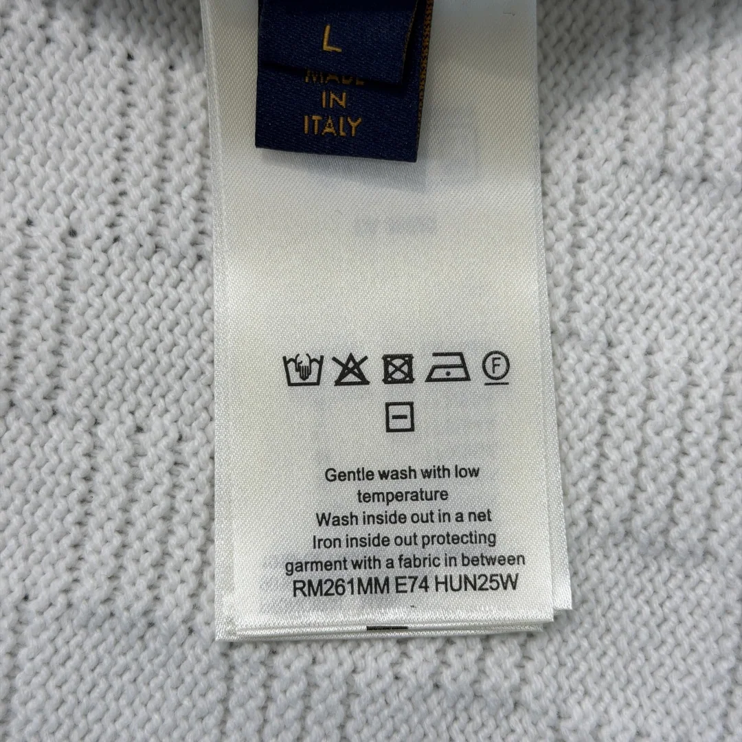 루이비통 울 혼방 니트 로고 스웨터 남성 자켓 상세 이미지 9