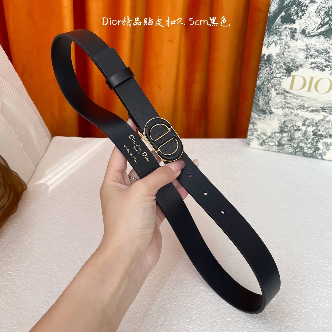 디올 송아지가죽 CD 버클 벨트 상세 이미지 6