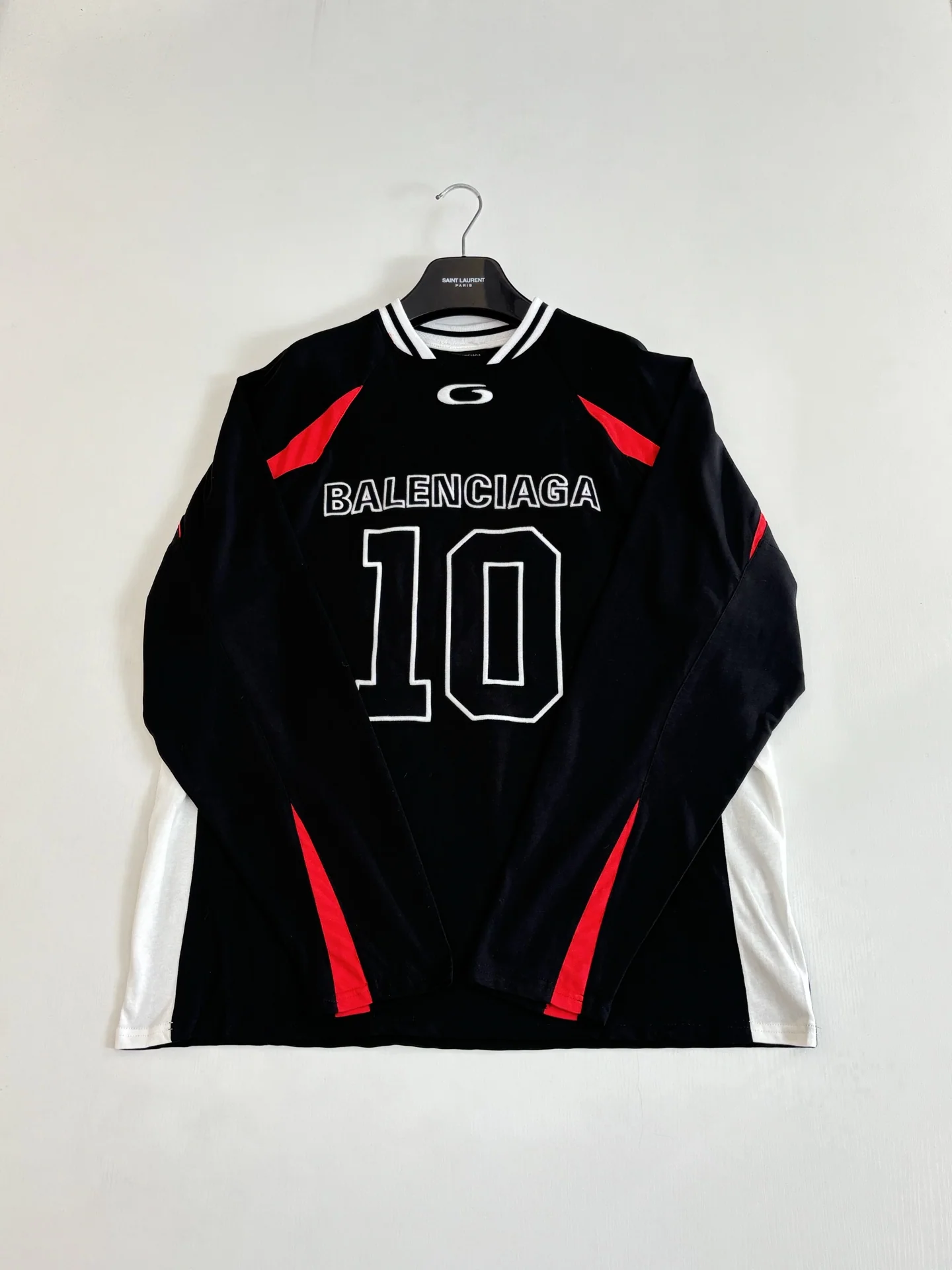 발렌시아가 NBA 콜라보 자수 긴팔 저지 2026 SS 상세 이미지 3