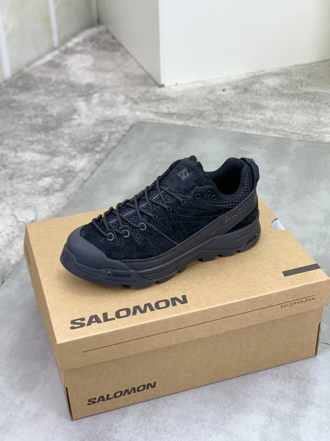 살로몬 XT-4 뮬 스웨이드 메시 여성 신발 상세 이미지 4