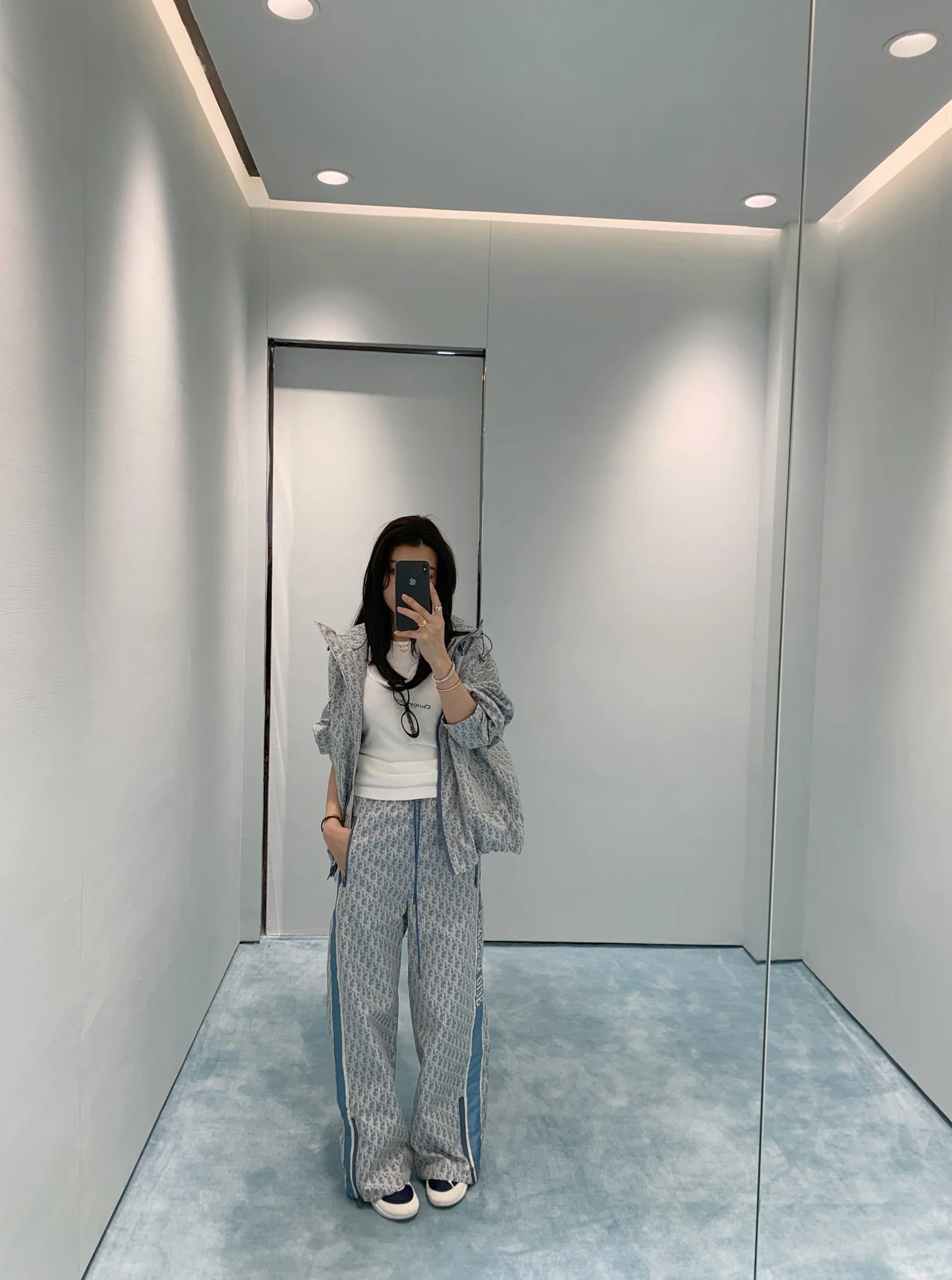 디올 자카드 여자 바지 상세 이미지 3