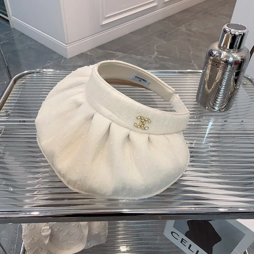 샤넬 3D 도트 접이식 바이저 모자 상세 이미지 2