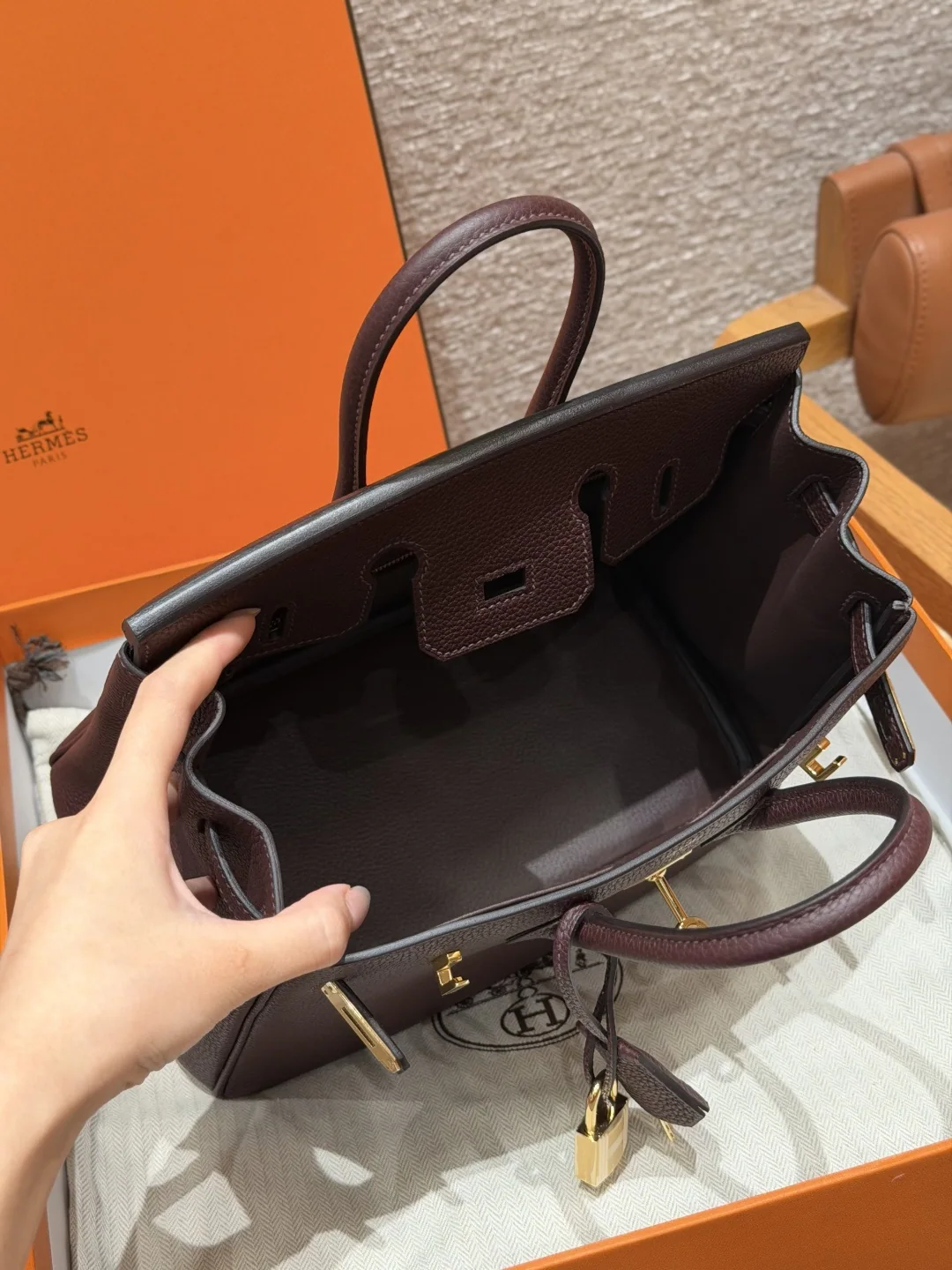 에르메스 버킨 25 토고 가죽 가방 상세 이미지 6