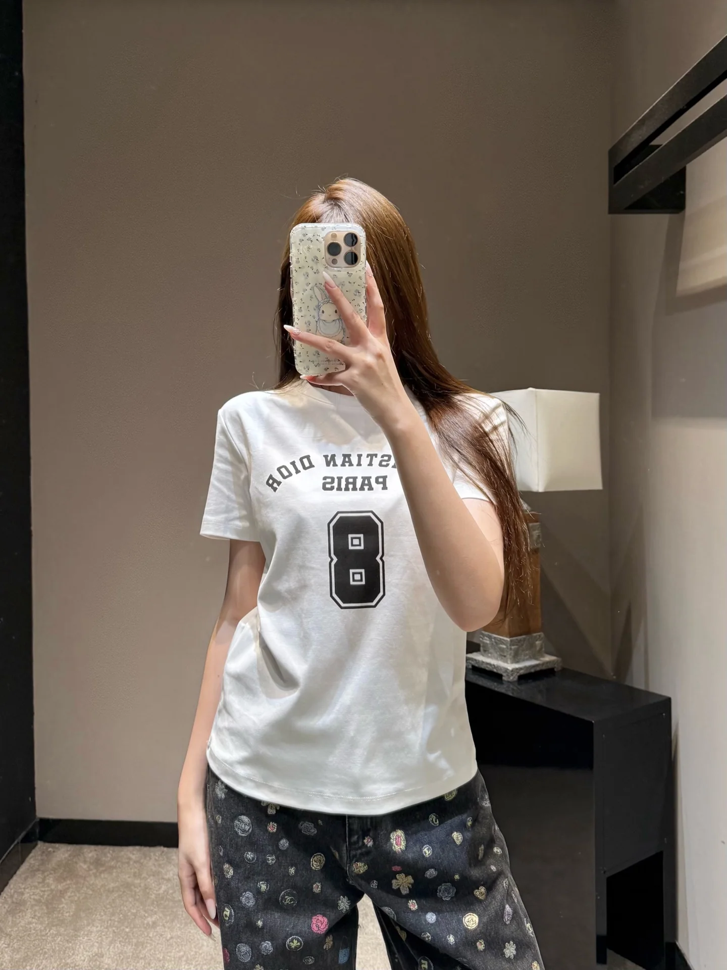 디올 여성 라운드넥 반팔 티셔츠 상세 이미지 3