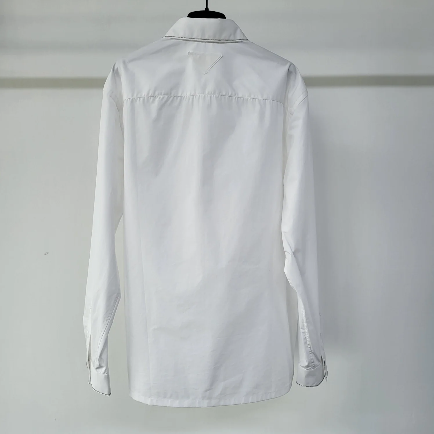 프라다 실버 트림 비즈 남성 긴팔 셔츠 23SS 상세 이미지 2