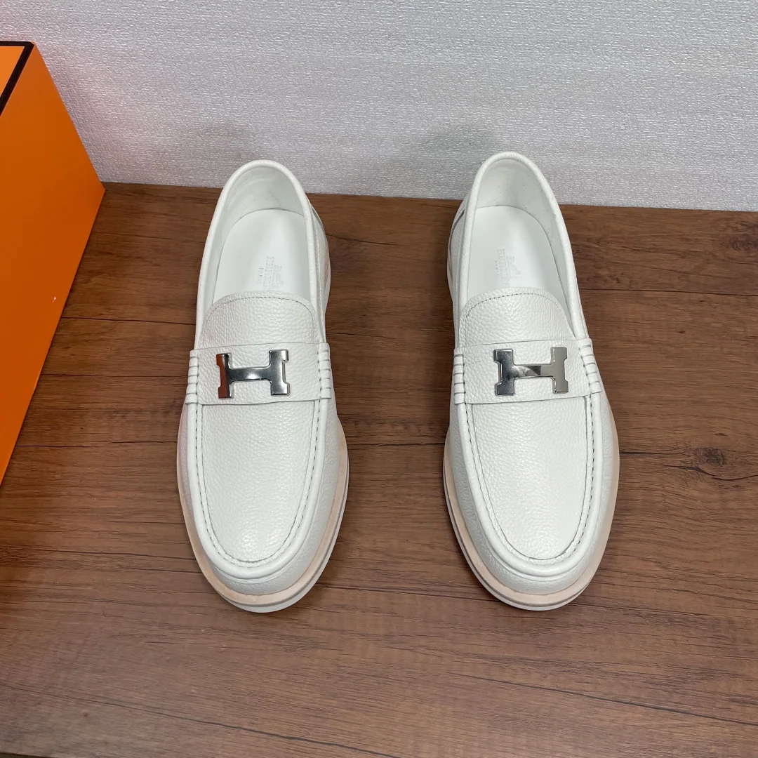 에르메스 H 장식 가죽 로퍼 남성신발 상세 이미지 2
