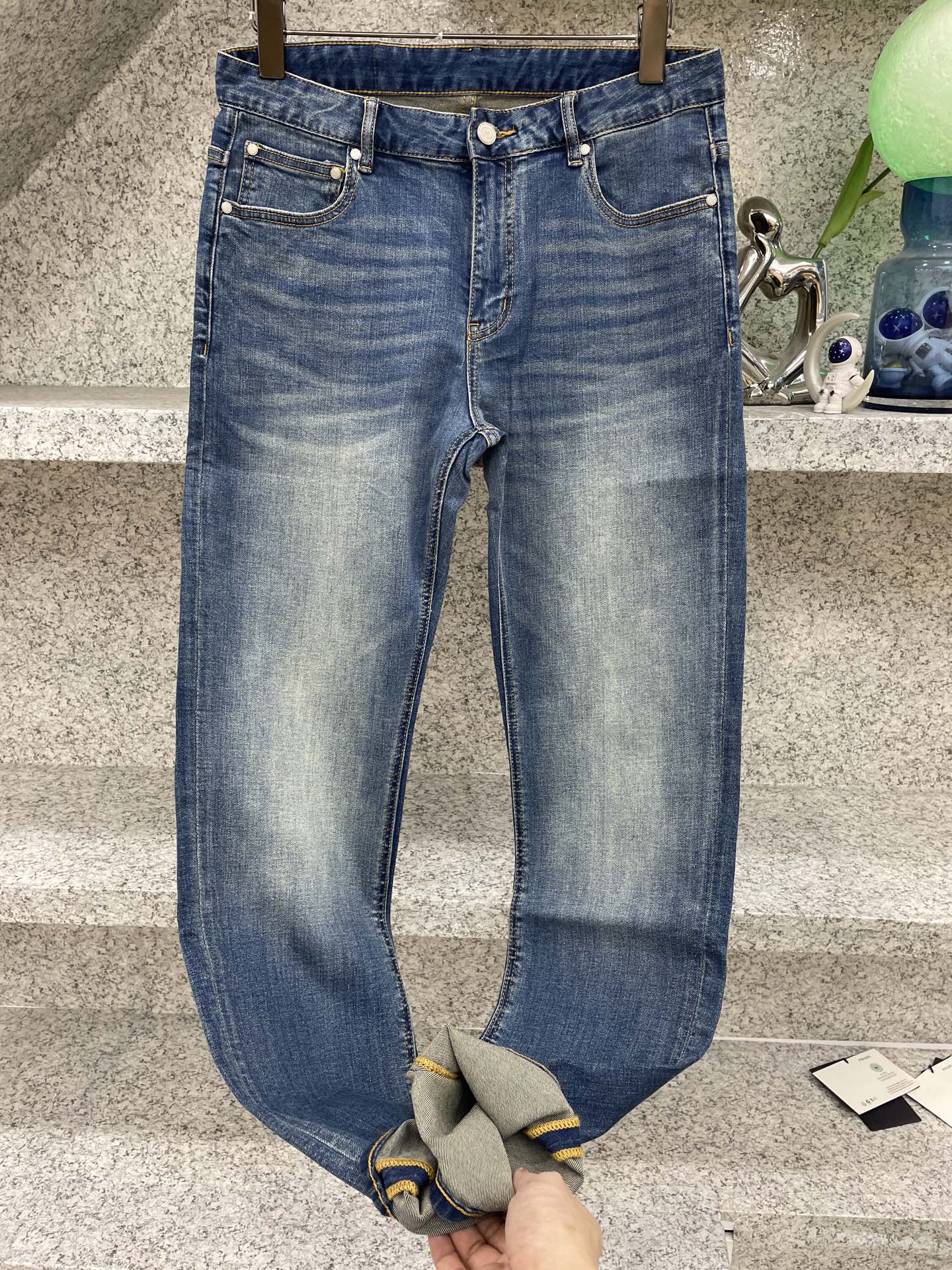 에르메스 스트레치 슬림핏 남성 바지 상세 이미지 5