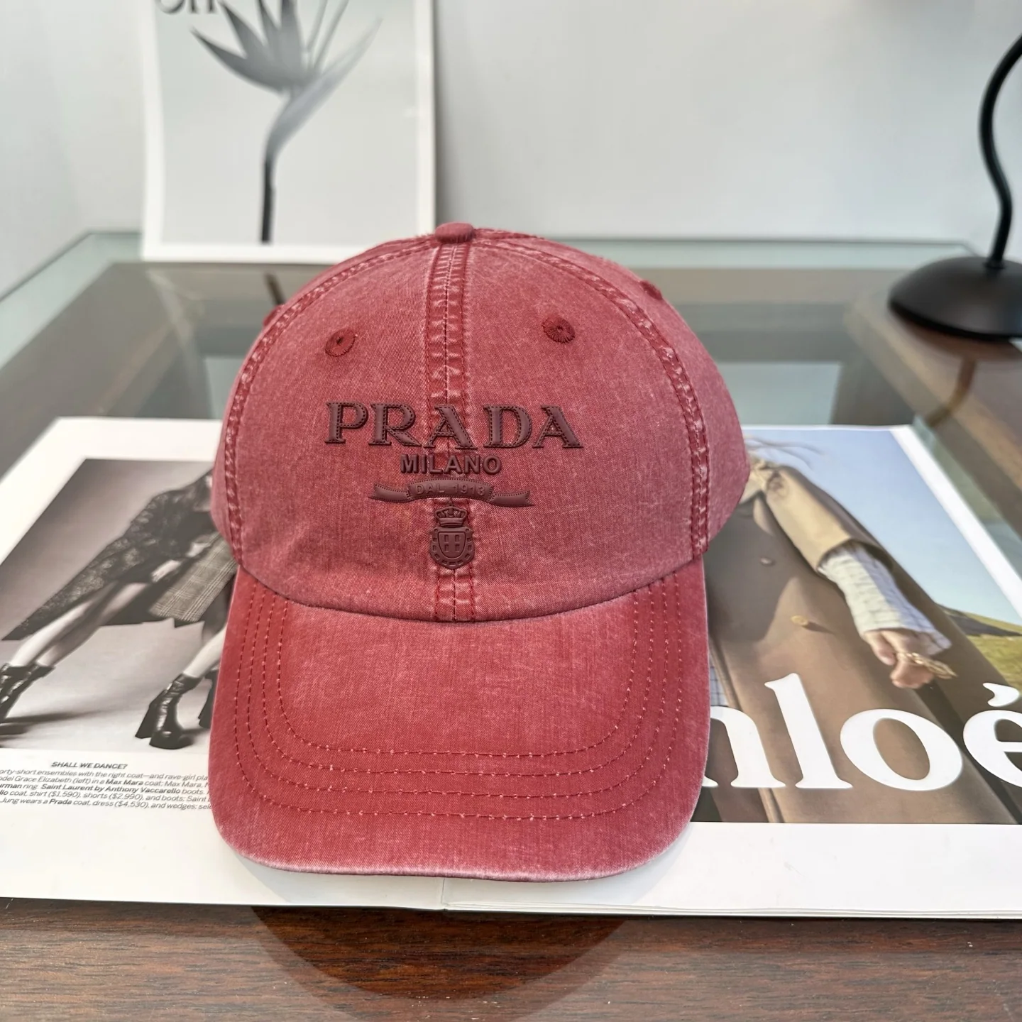 프라다 베이스볼 캡 119371