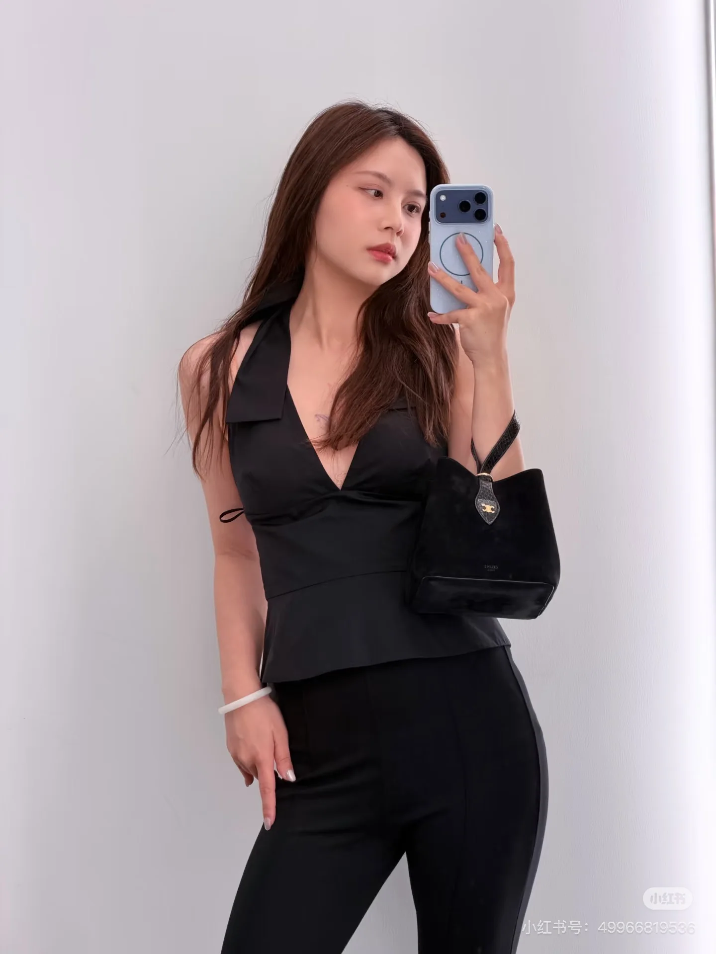 셀린느 슬림핏 플레어 여성 바지 26 SS 상세 이미지 2