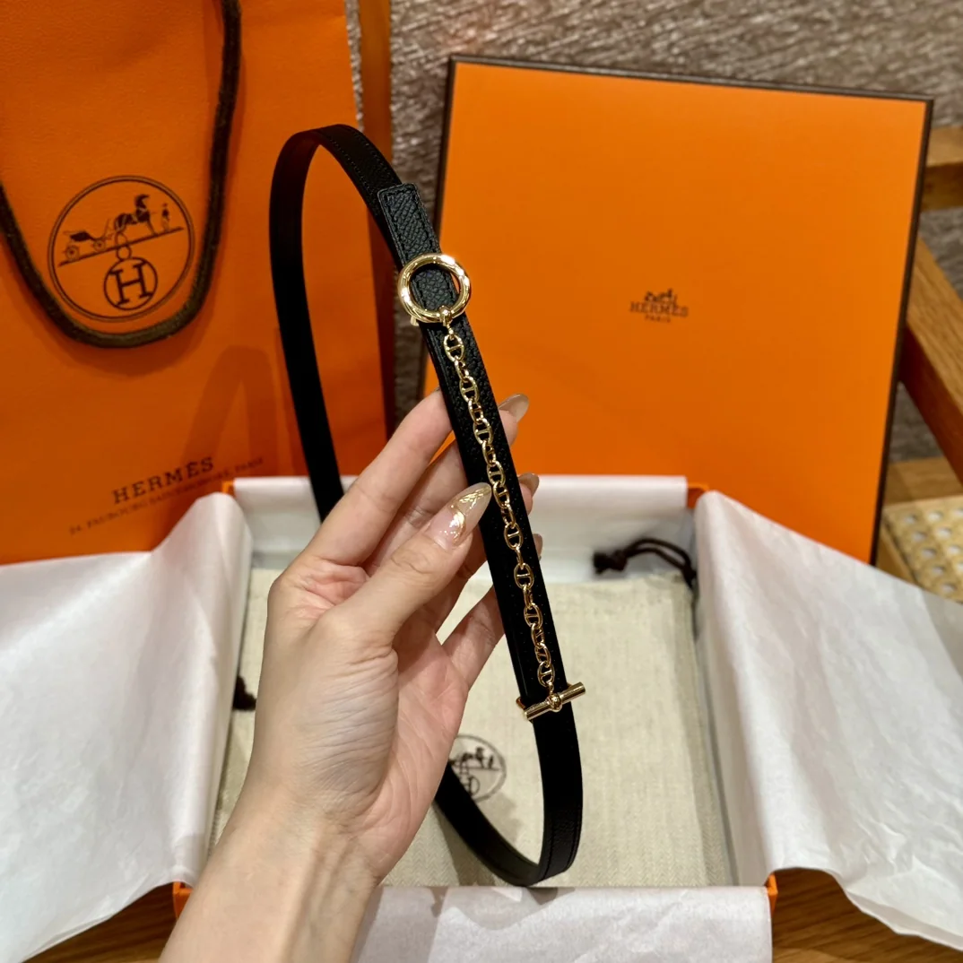 에르메스 팔라듐 도금 메탈 버클 가죽 벨트 상세 이미지 4