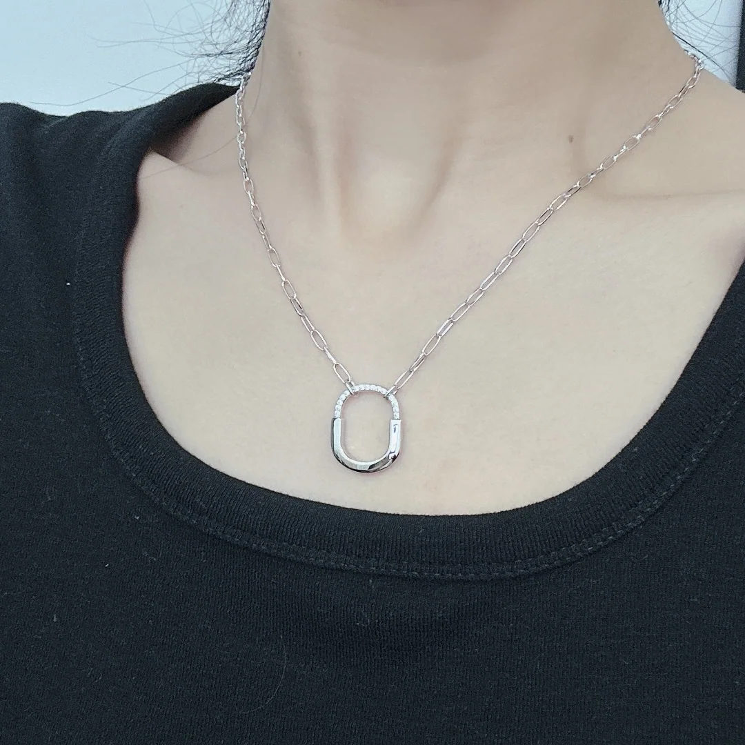 티파니 락 미디엄 패드락 목걸이 70777