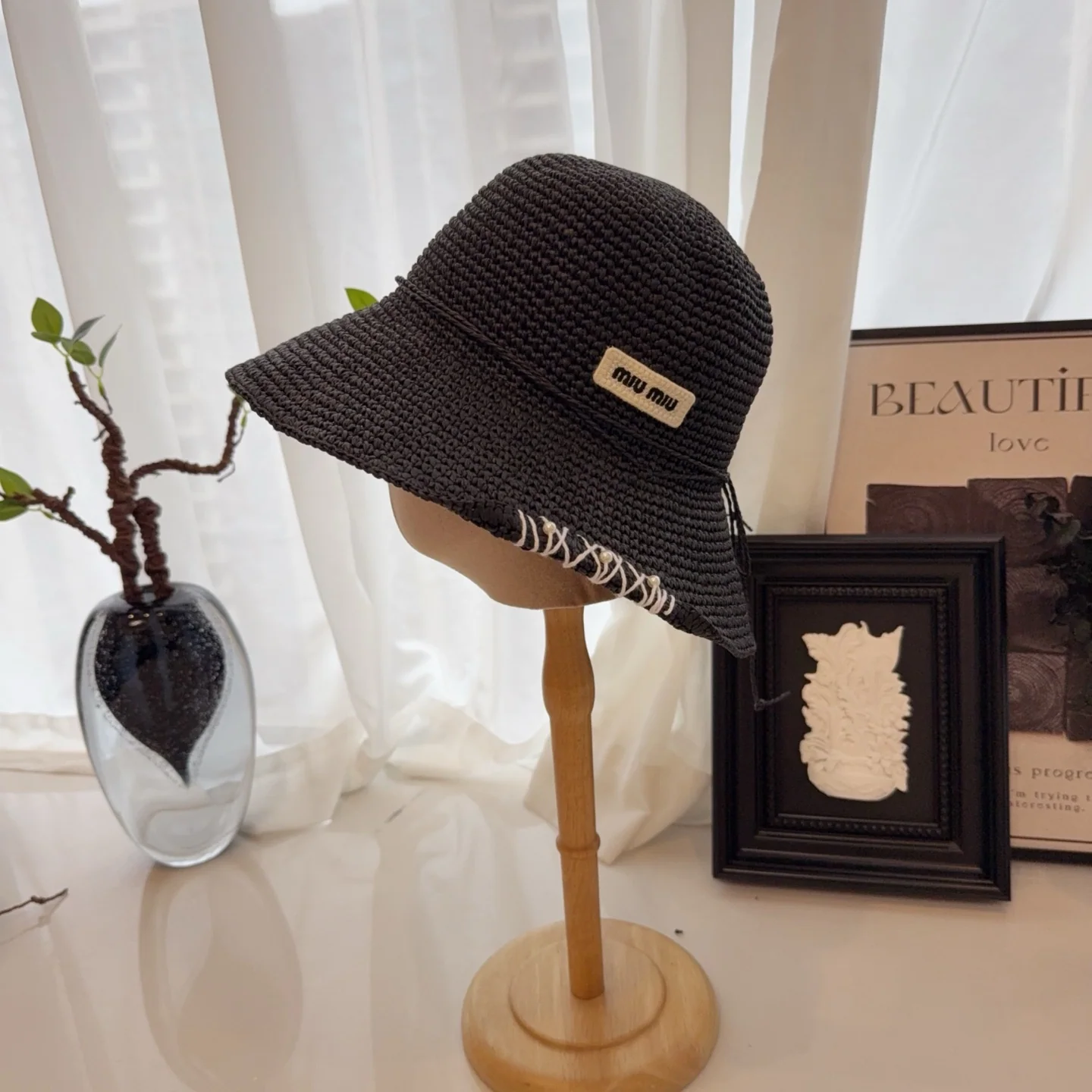 미우미우 모자 80958 Miu Miu Cap 상세 이미지 1