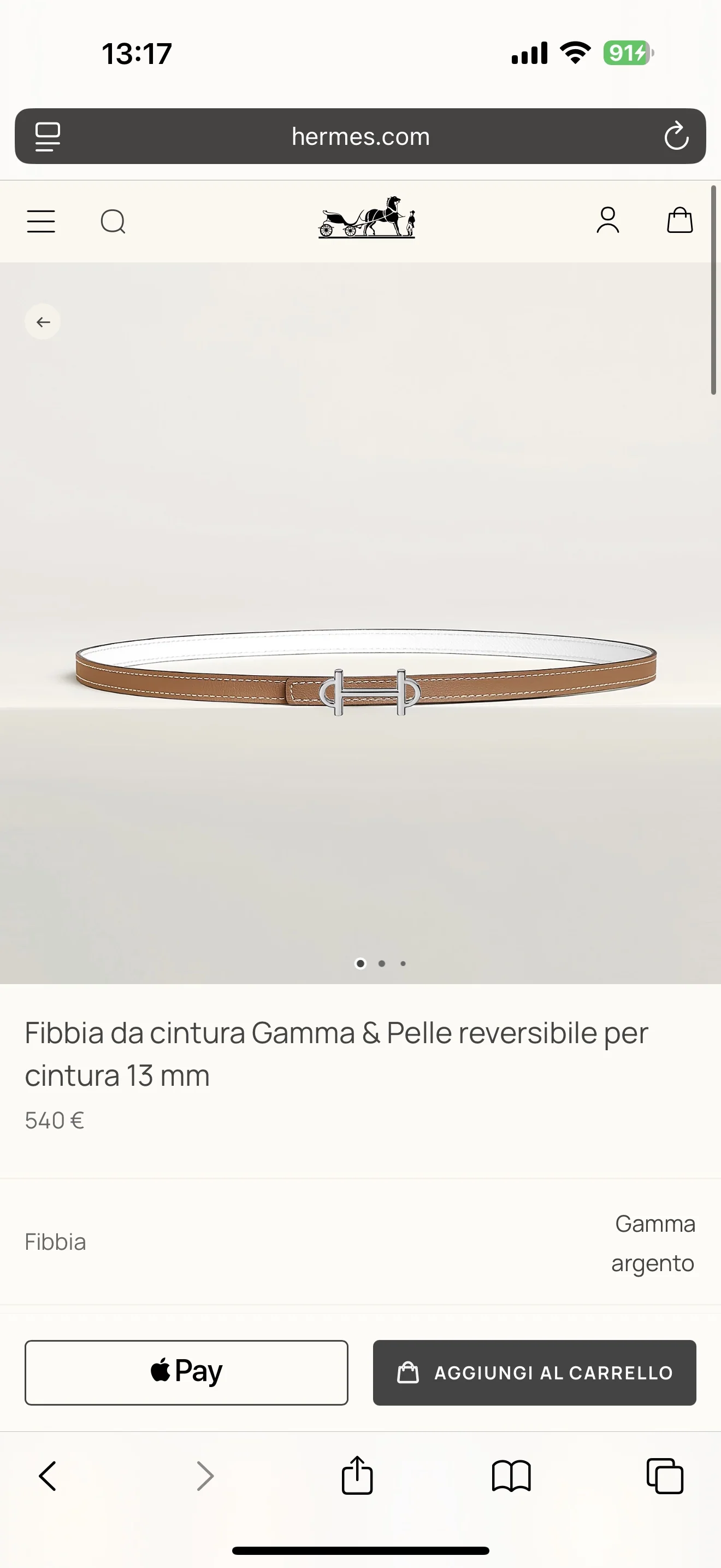 에르메스 벨트 59068 Hermes Belt 상세 이미지 1