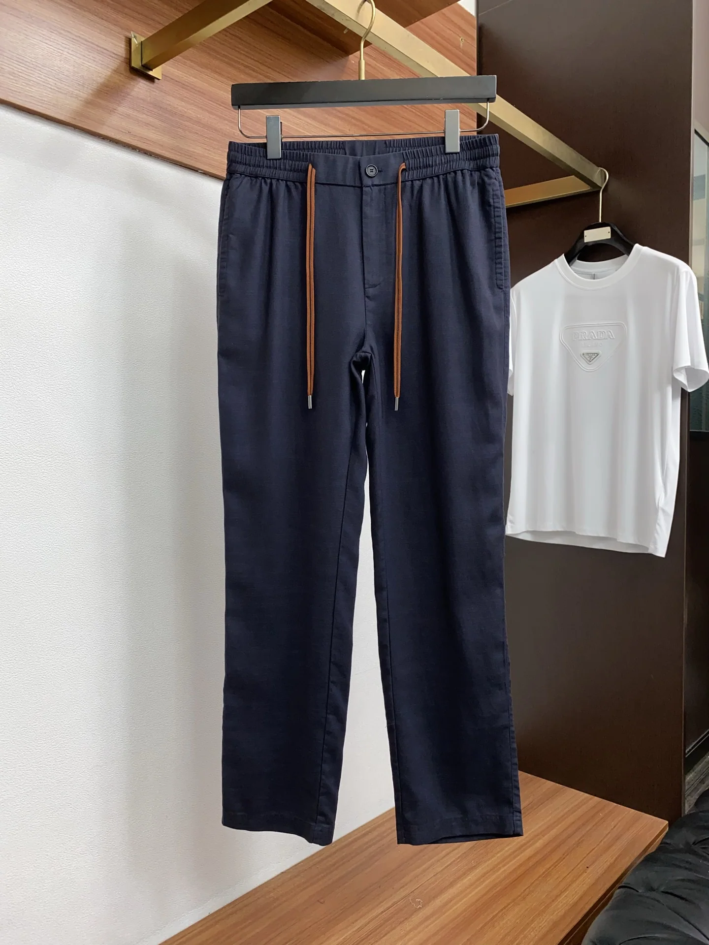 제냐 남성 린넨 바지 2025 FW 상세 이미지 2