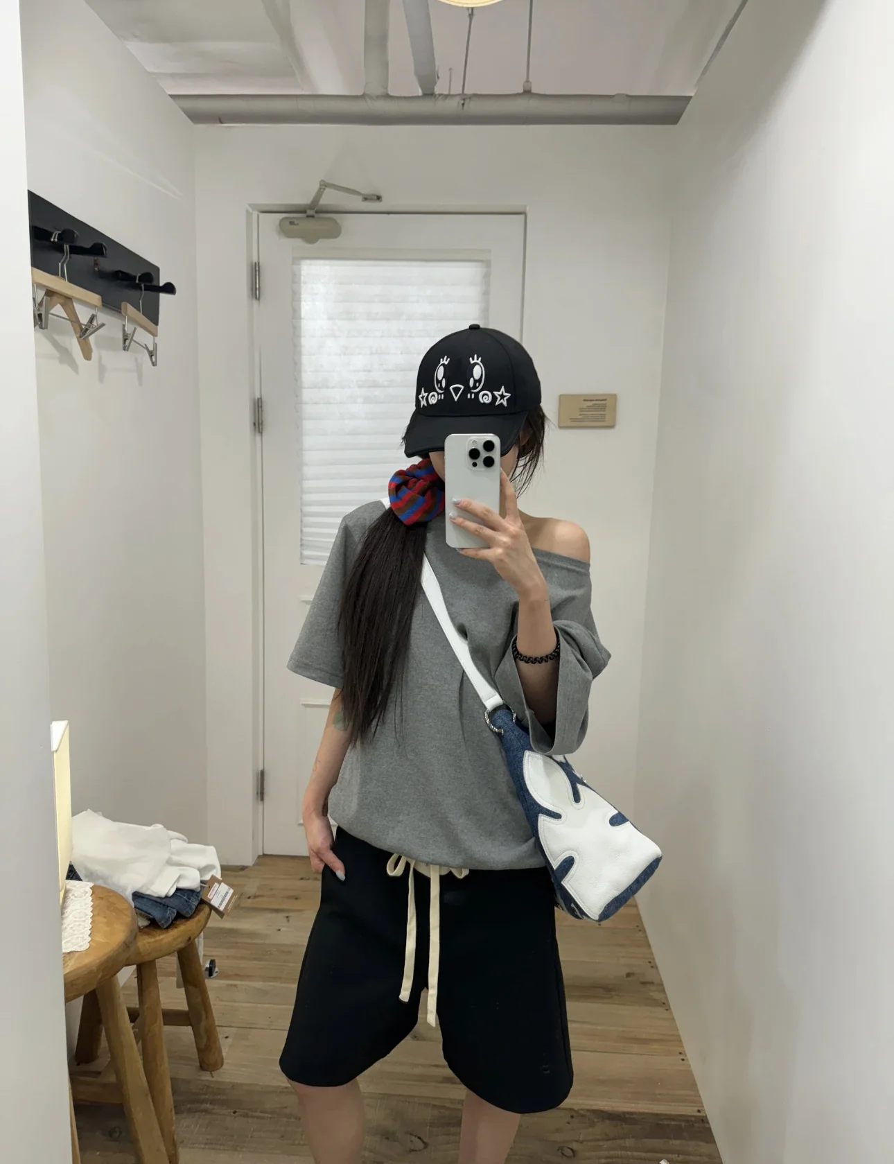 크롬하츠 카우보이 크로스 데님 가방 상세 이미지 10