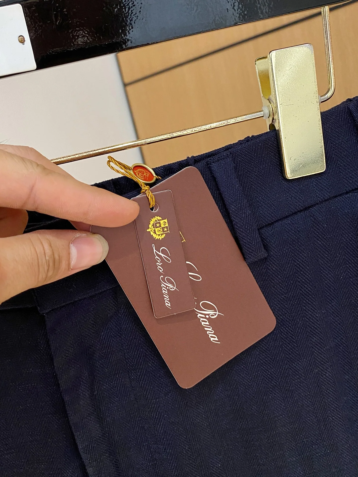 로로피아나 텐셀 린넨 남성 바지 상세 이미지 5