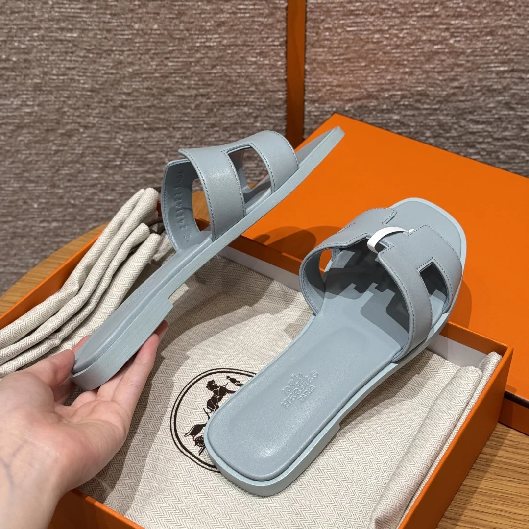 에르메스 오란 램스킨 슬리퍼 상세 이미지 4