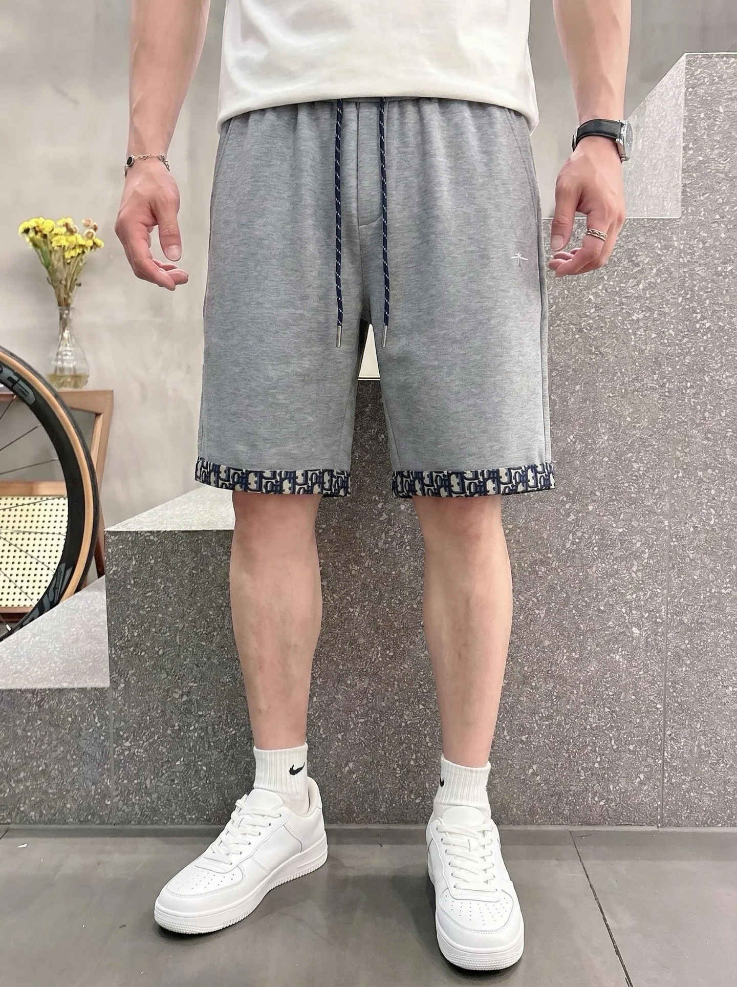 디올 남성 고급 코튼 반바지 156718