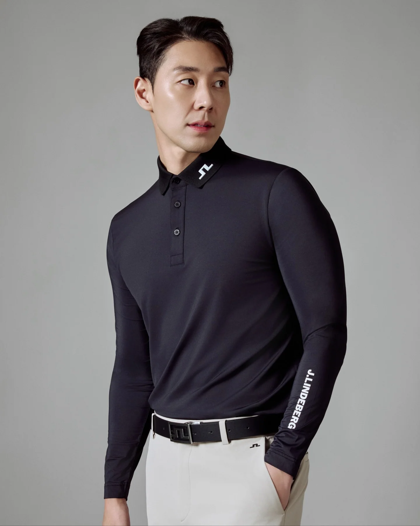 제이린드버그 아이스실크 스트레치 남성 골프웨어 탑 153662