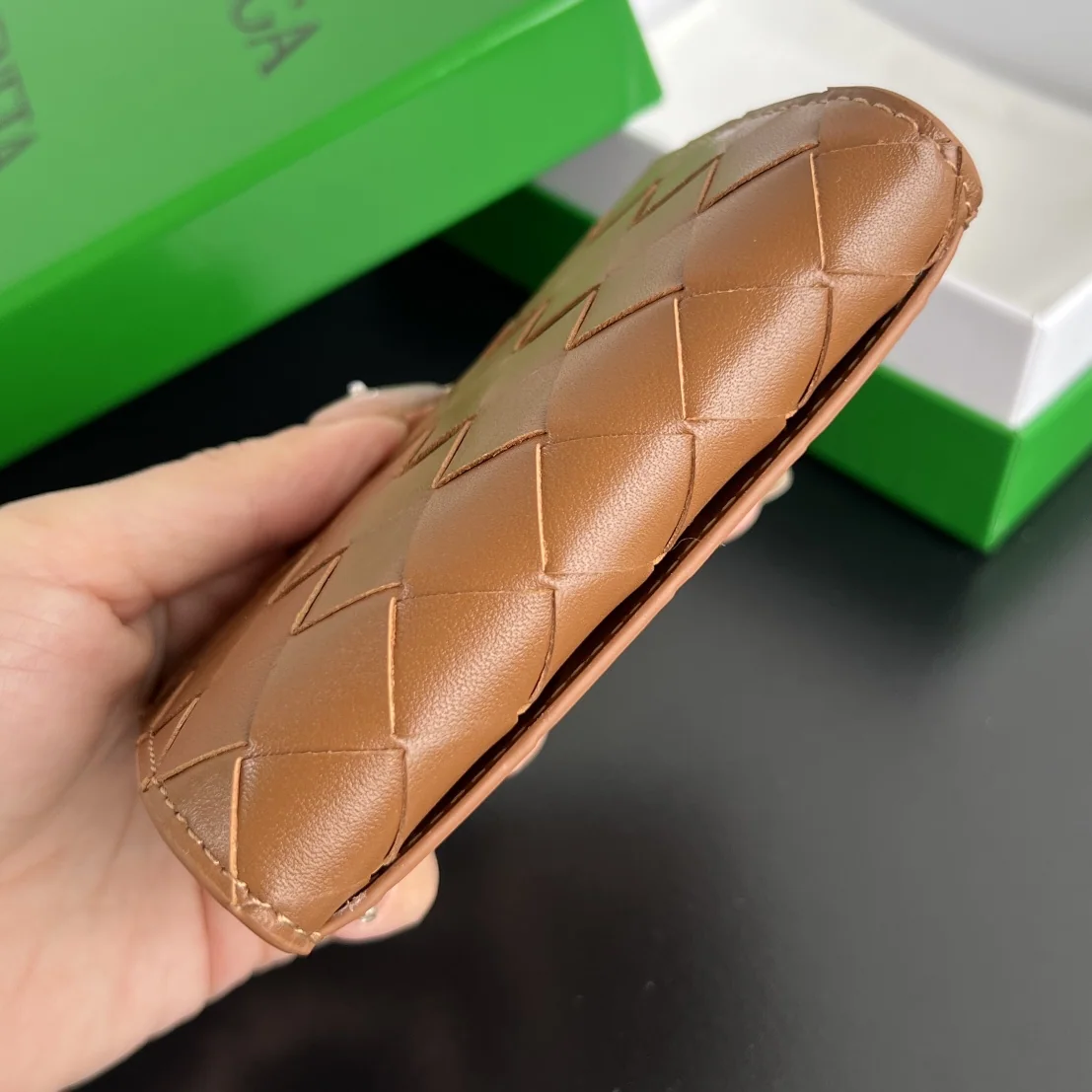 보테가베네타 램스킨 명함지갑 상세 이미지 5