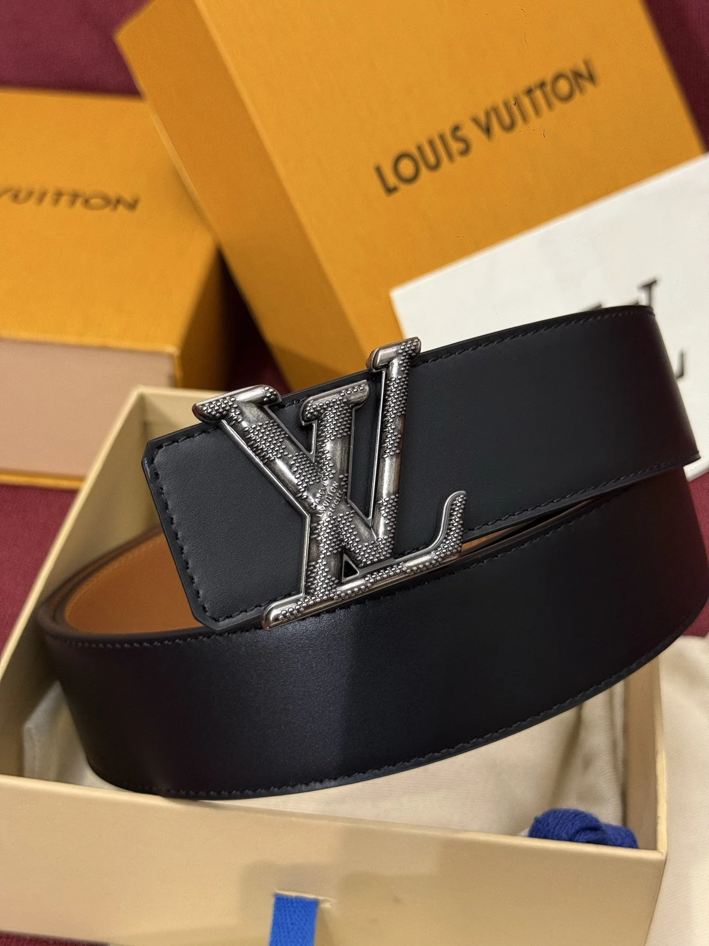 루이비통 다미에 LV 리버시블 벨트 상세 이미지 6