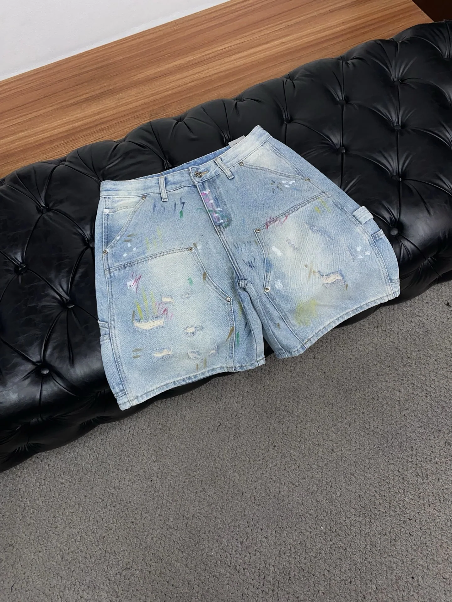 크롬하츠 데님 남성 반바지 상세 이미지 6