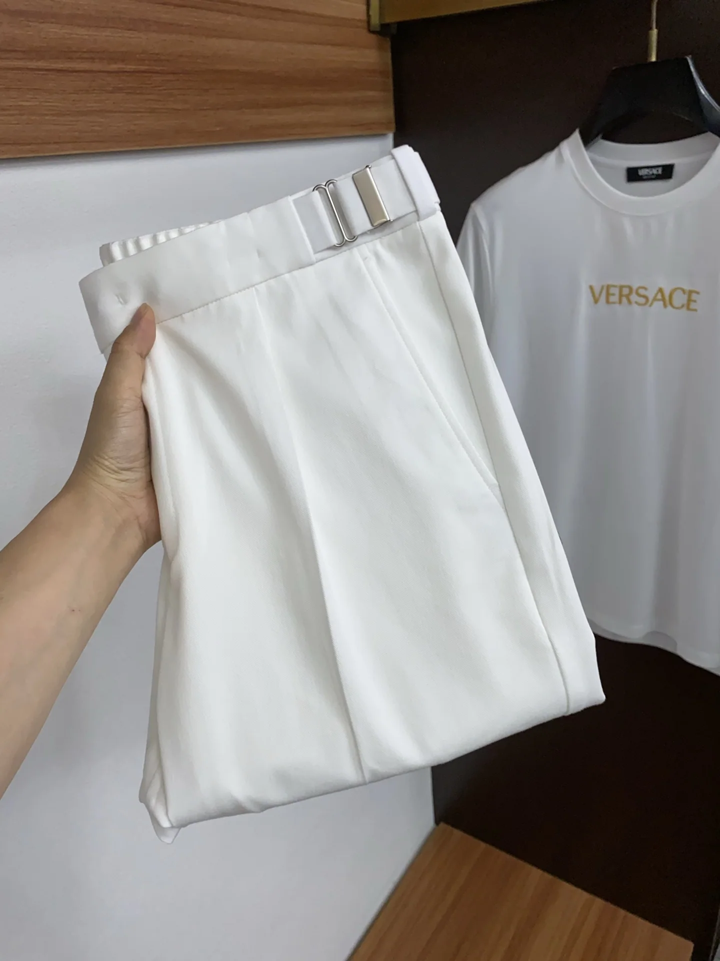 에르메스 텐셀 코튼 슬림핏 남성 바지 상세 이미지 1