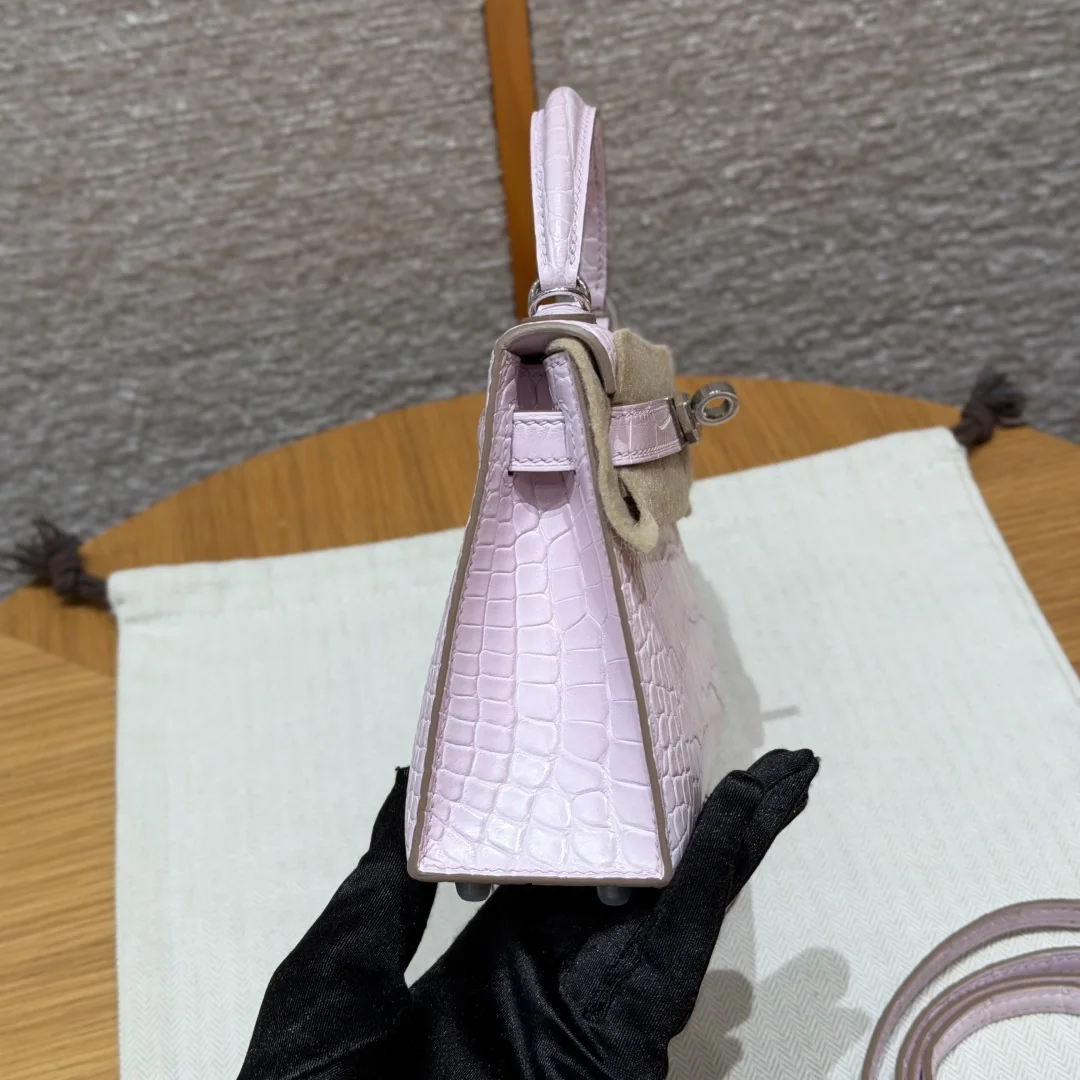 에르메스 미니 켈리 매트 악어가죽 가방 상세 이미지 2