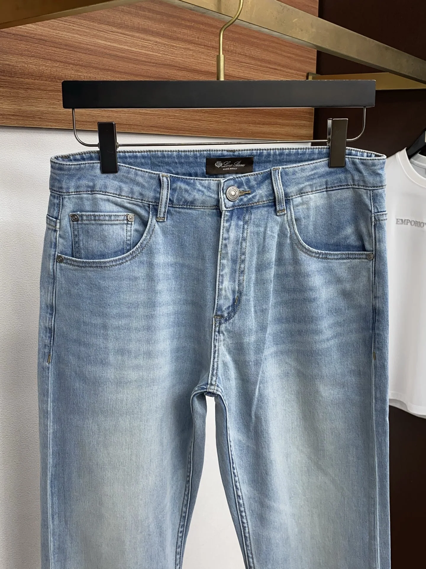 로로피아나 남성 데님 바지 상세 이미지 3