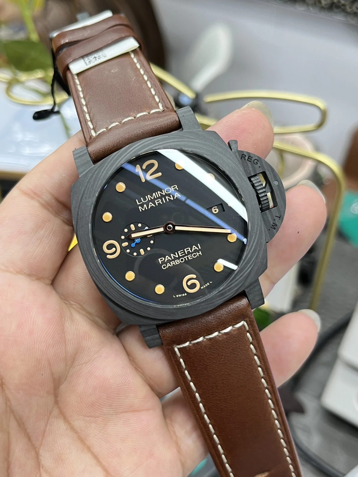 파네라이 루미노르 1950 자동 시계 PAM661 상세 이미지 3