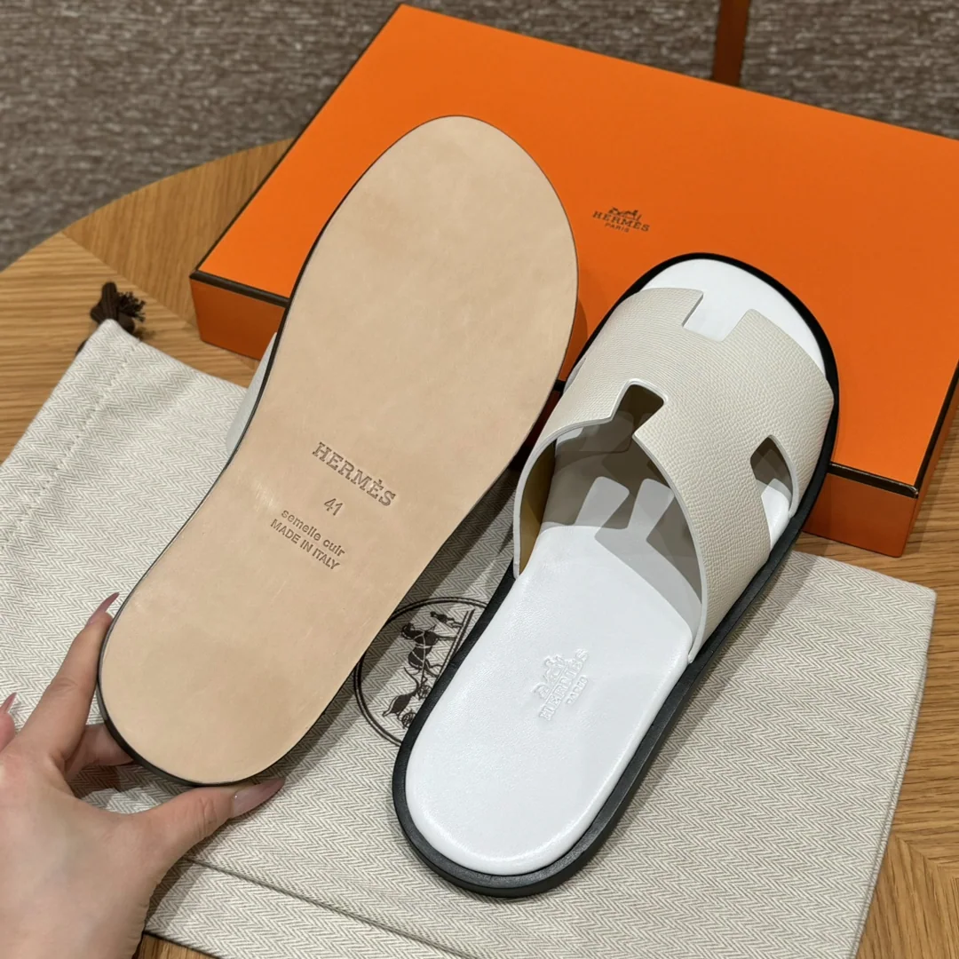 에르메스 남성용 야자수 프린트 슬리퍼 8419 상세 이미지 3