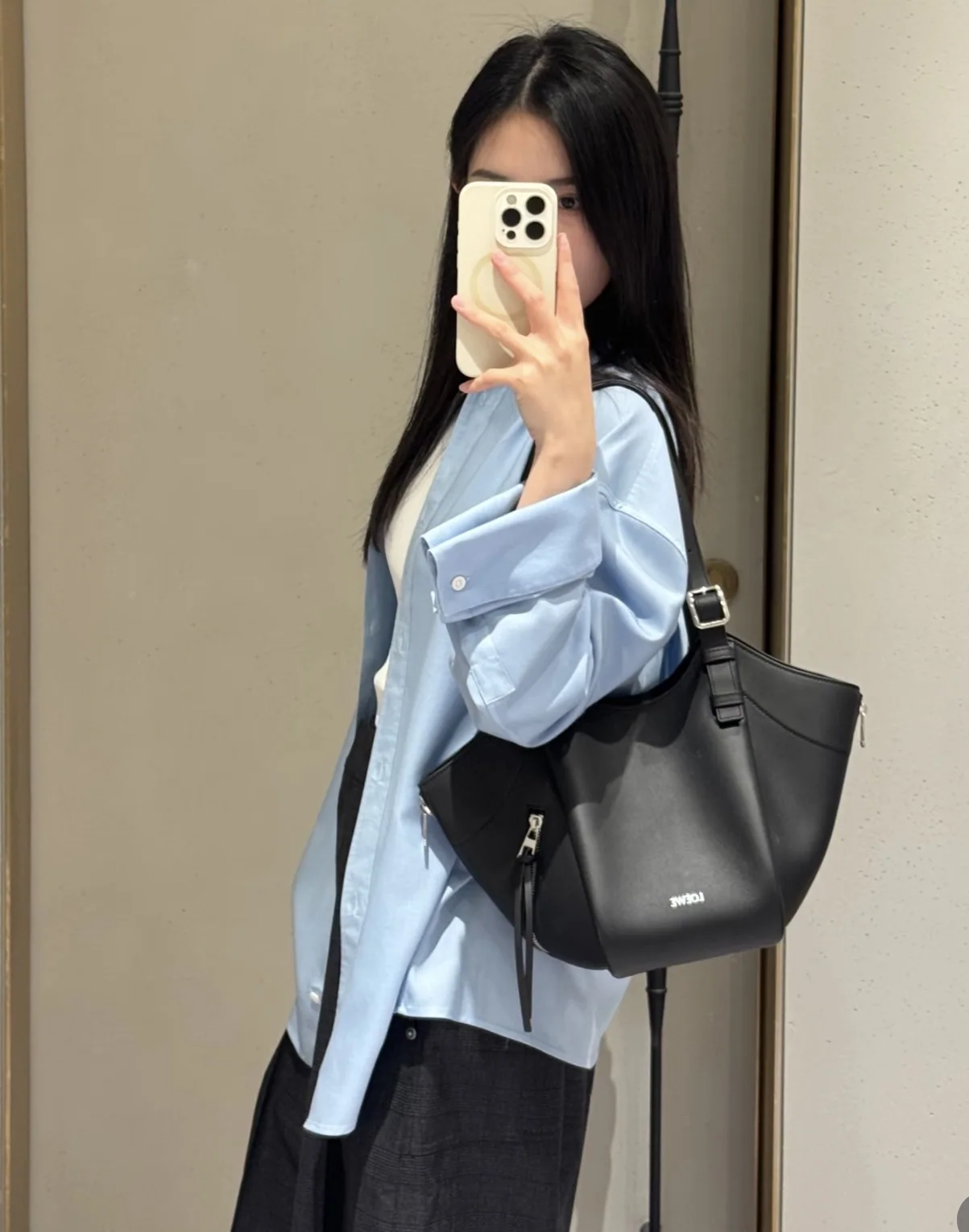 로에베 실크 셔츠 여성용 상세 이미지 3