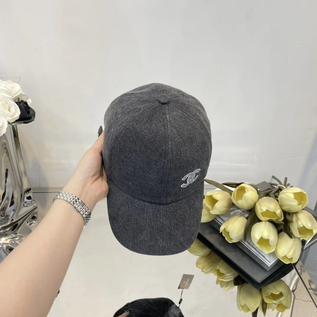 샤넬 스팽글 자수 데님 베이스볼 캡 상세 이미지 5