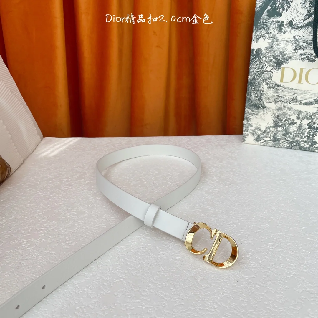 디올 CD 버클 가죽 벨트 상세 이미지 3