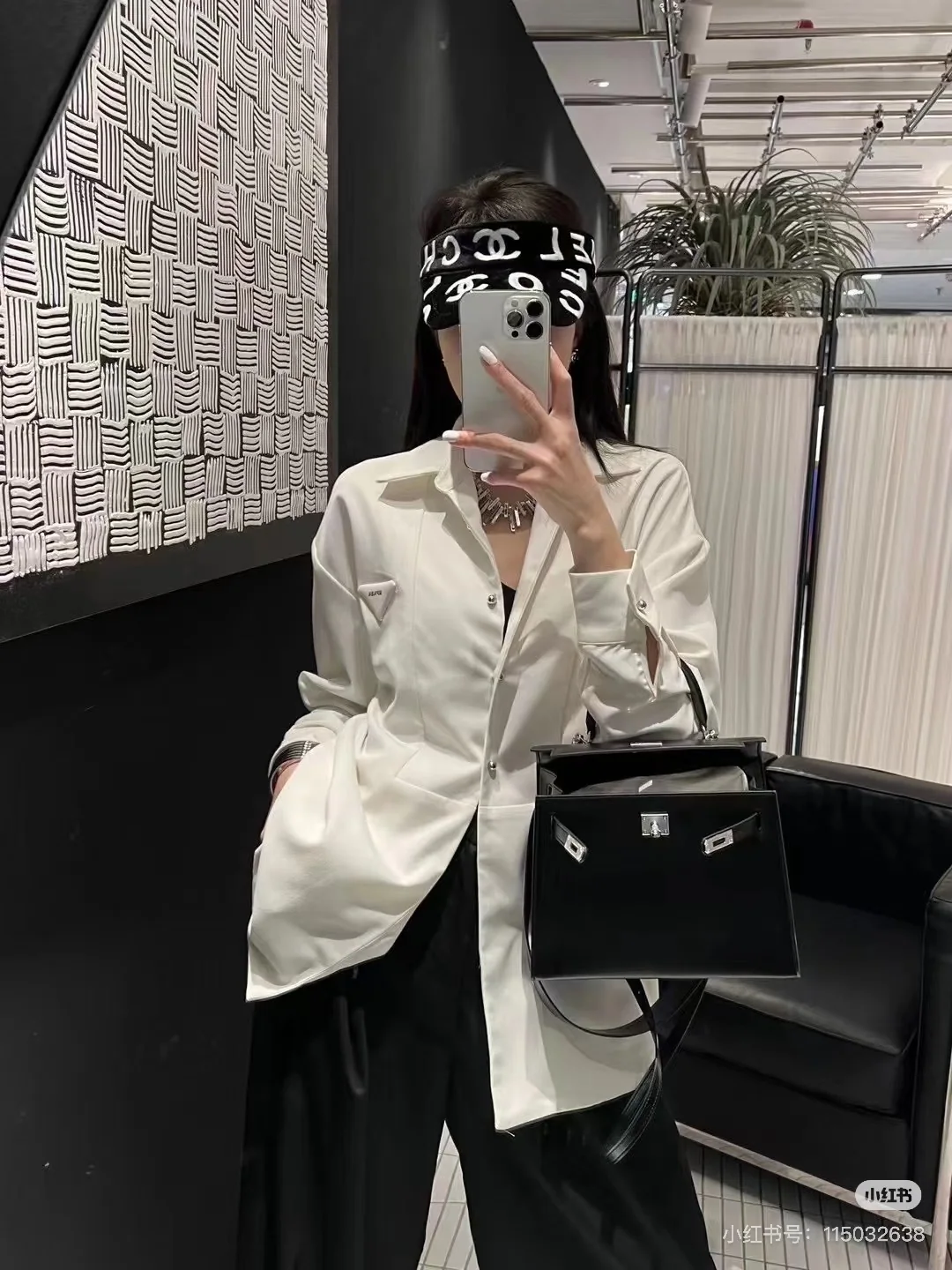 샤넬 바이저 모자 상세 이미지 4
