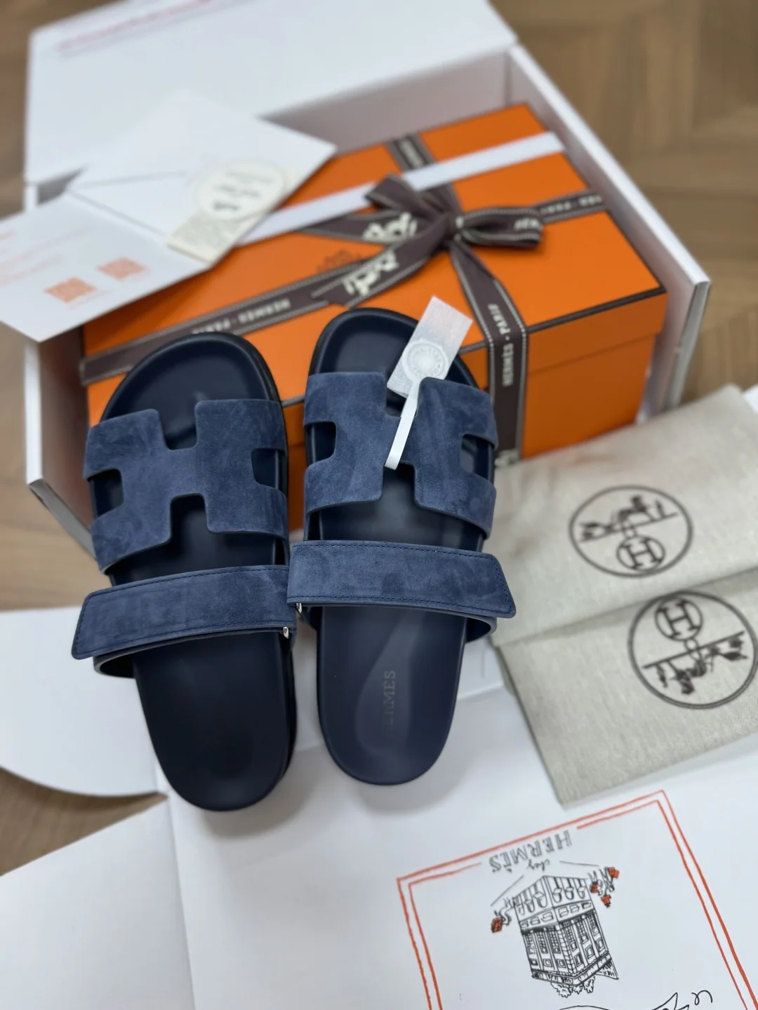 에르메스 스웨이드 염소가죽 샌달 상세 이미지 5