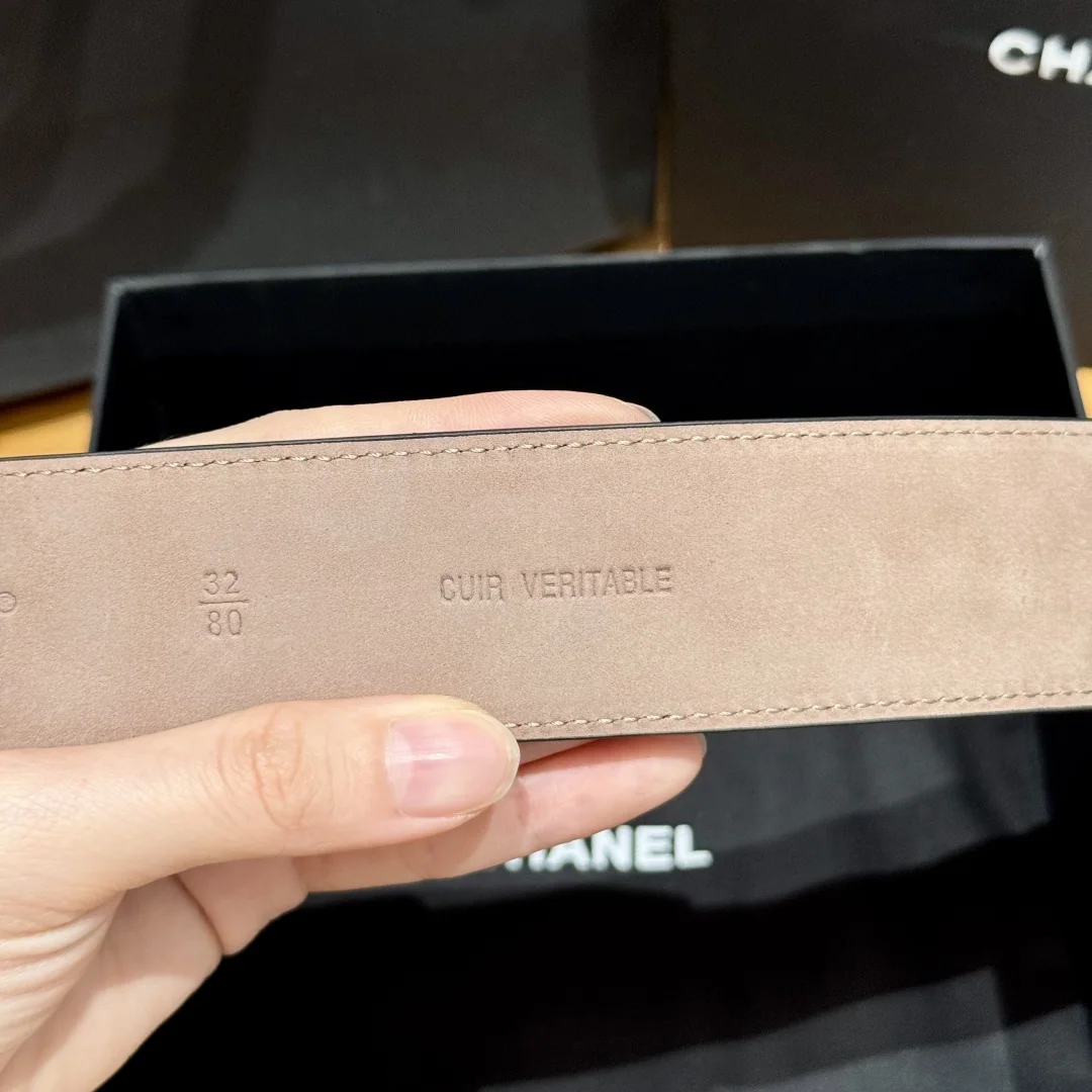 샤넬 라운드 더블 C 시프스킨 여성 벨트 상세 이미지 7