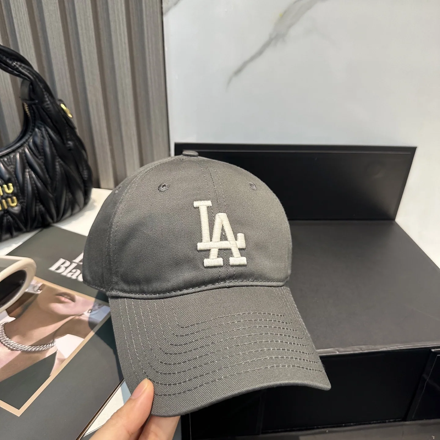 MLB 3D LA 자수 유니섹스 야구모자 상세 이미지 5