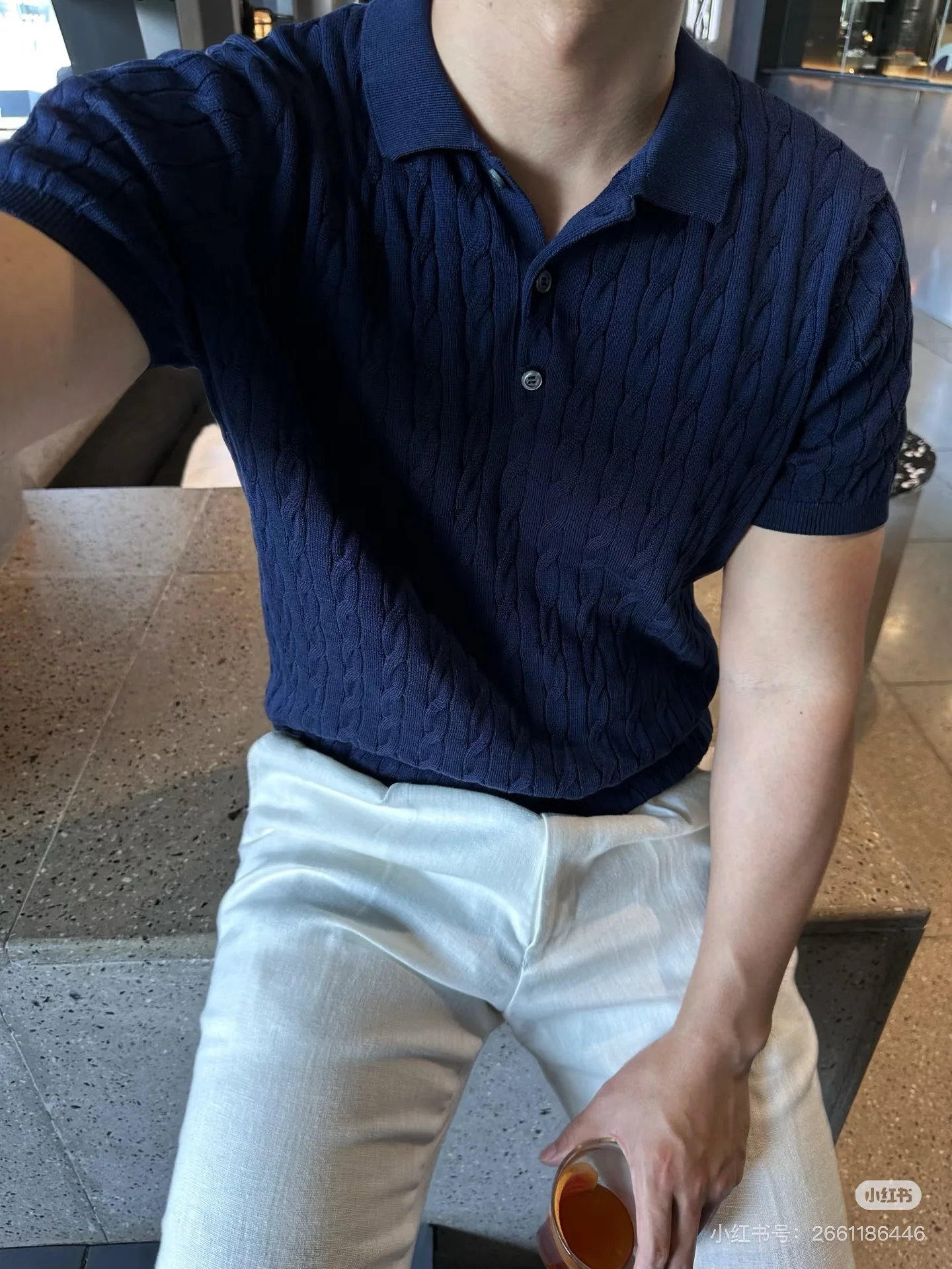 브루넬로쿠치넬리 남성 린넨 혼방 반팔 티셔츠 상세 이미지 1