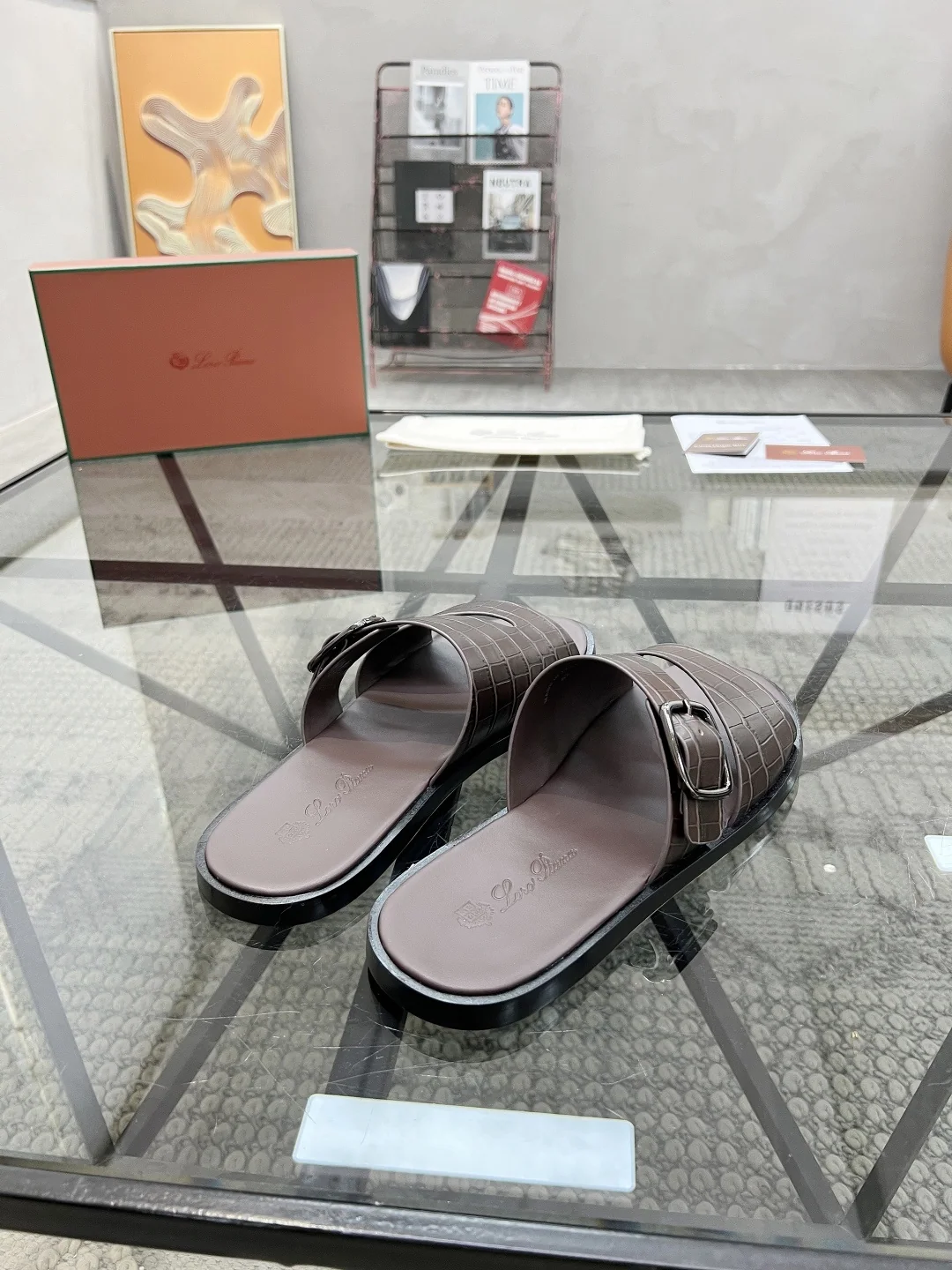 로로피아나 이탈리아 수입 소가죽 슬리퍼 상세 이미지 7