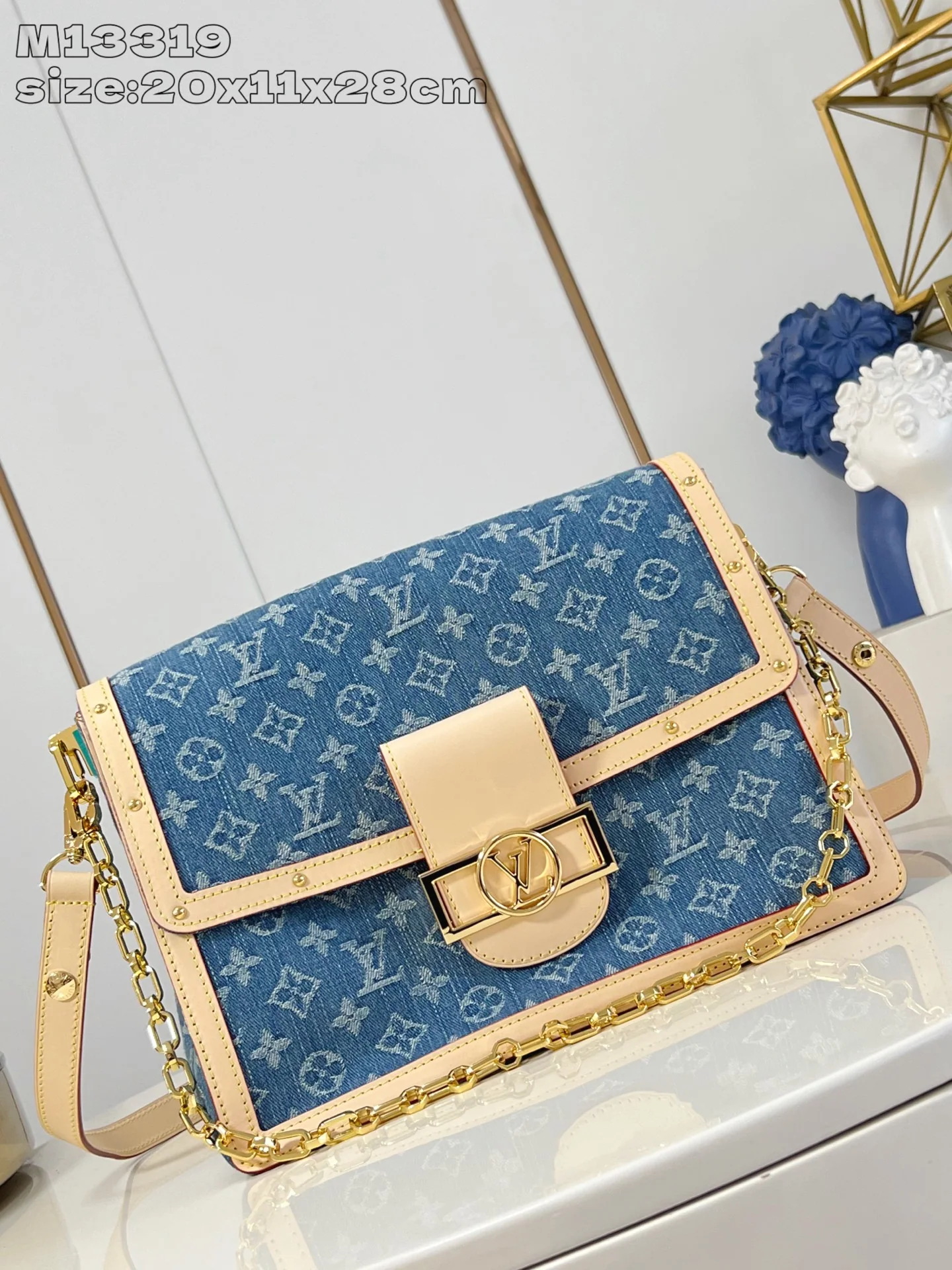 루이비통 도핀 소프트 라지 모노그램 데님 가방 M13319 상세 이미지 1