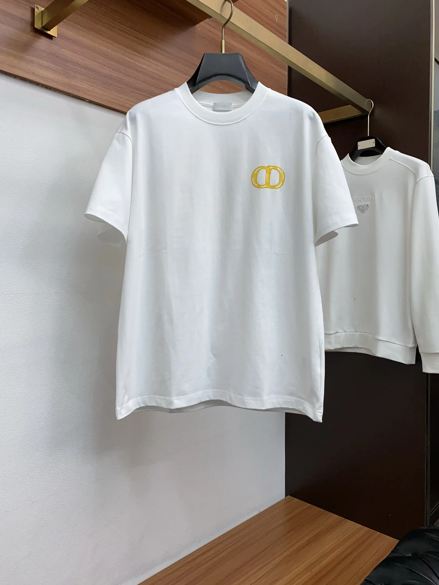 디올 크루넥 코튼 반팔 티셔츠 상세 이미지 1