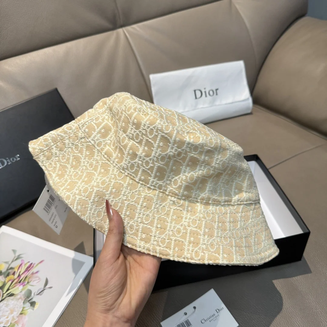 디올 데님 자카드 버킷 햇 모자 상세 이미지 8