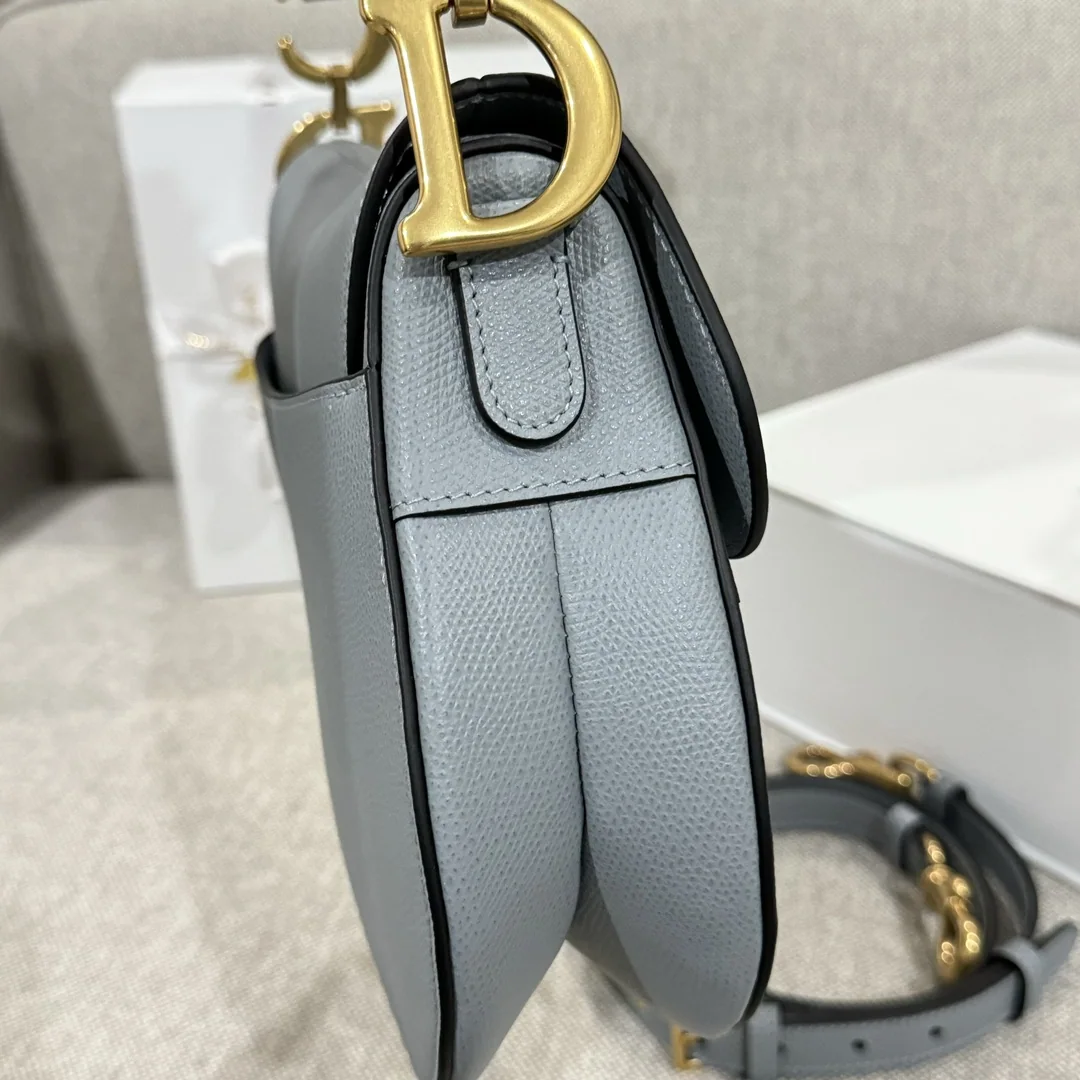 디올 대형 말굽 25 블루 가방 상세 이미지 4