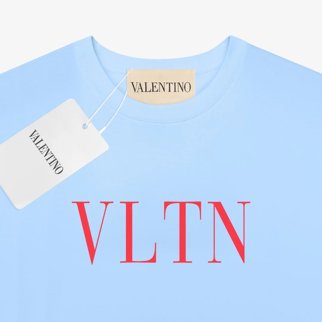 발렌티노 VLTN 클래식 레터 로고 여성 반팔 상세 이미지 3