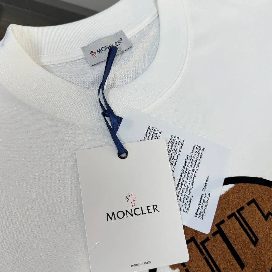 몽클레어 크루넥 코튼 반팔 티셔츠 상세 이미지 4