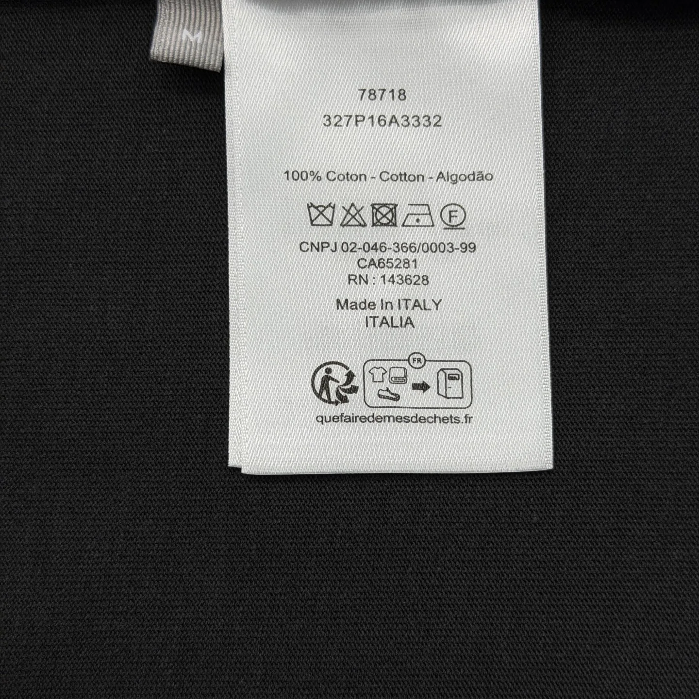 디올 자수 크루넥 코튼 반팔 티셔츠 상세 이미지 9